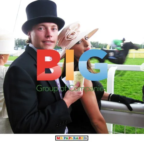 Cheeky Girl Gabriela Irimia and Nick Zapolski at Ascot