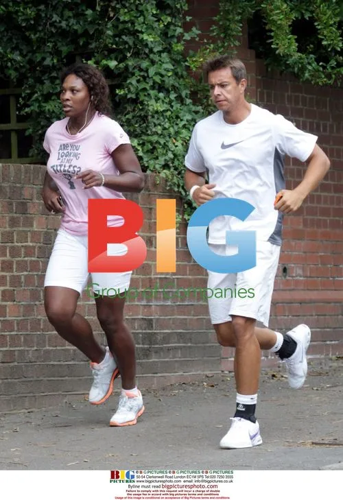 Serena Williams Jogging at Wimbledon