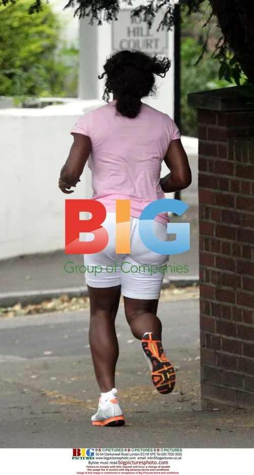Serena Williams Jogging in Wimbledon