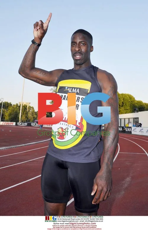 Dwain Chambers wins 100m in Montreuil, France