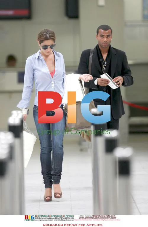 Ashley and Cheryl Cole at Airport