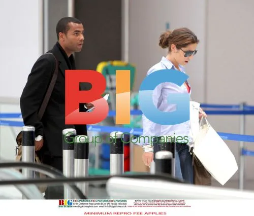 Ashley and Cheryl Cole at Airport