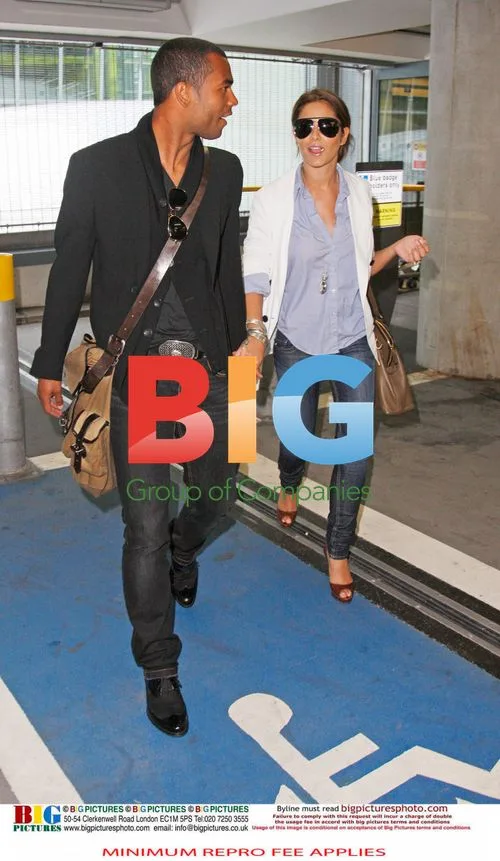 Ashley and Cheryl Cole arrive from France