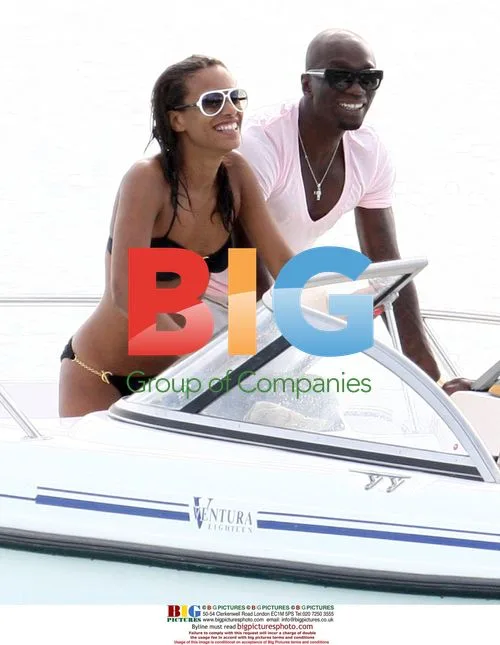 Claude Makelele and Mystery Brunette Water Ski