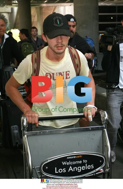 Shia LaBeouf arrives at LAX airport