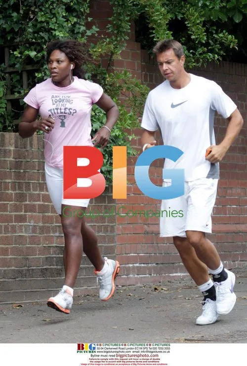 Serena Williams jogging at Wimbledon