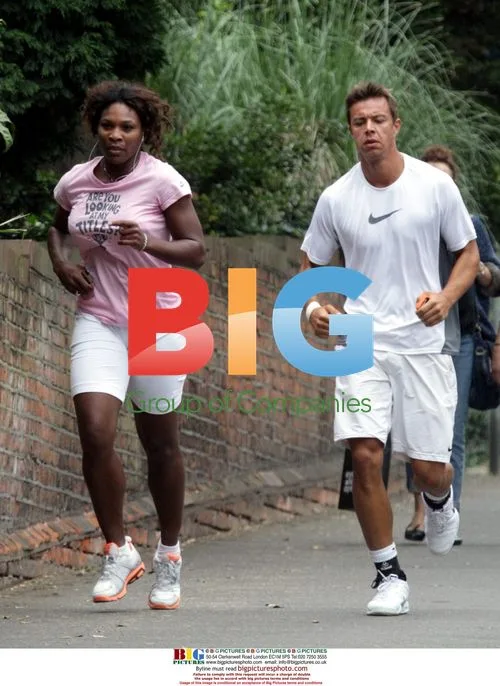 Serena Williams Jogging at Wimbledon