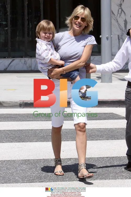 Sharon Stone with sons and friend