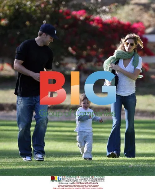 Tom Brady and Gisele Bundchen at Park