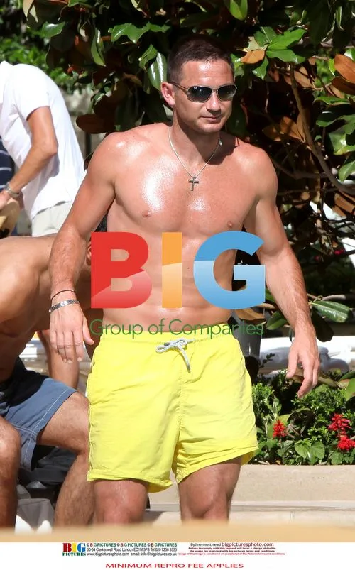 Frank Lampard and Michael Greco at Vegas Pool