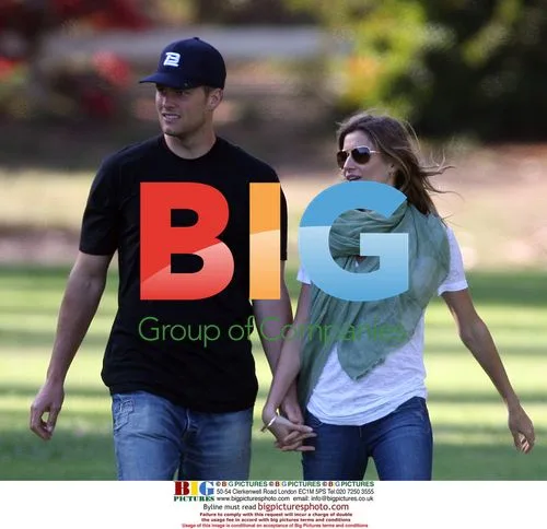 Tom Brady and Gisele Bundchen at Park