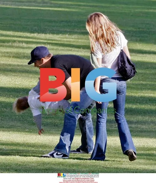 Tom Brady & Gisele Bundchen at Park