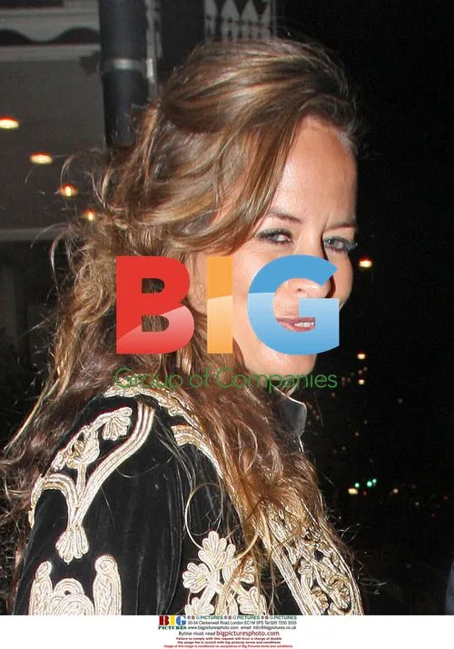 Jade Jagger and friend leave fashion show