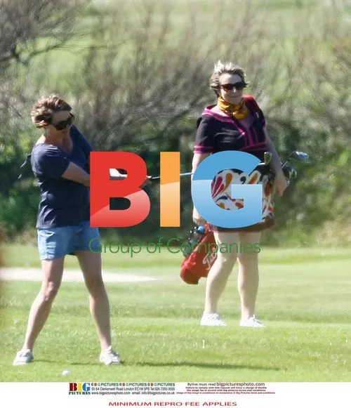 Fern Britton Plays Golf with Phil Vickery