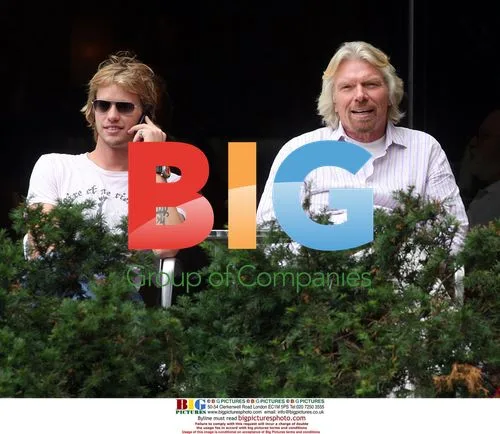 Richard Branson and son Sam at Trump Hotel