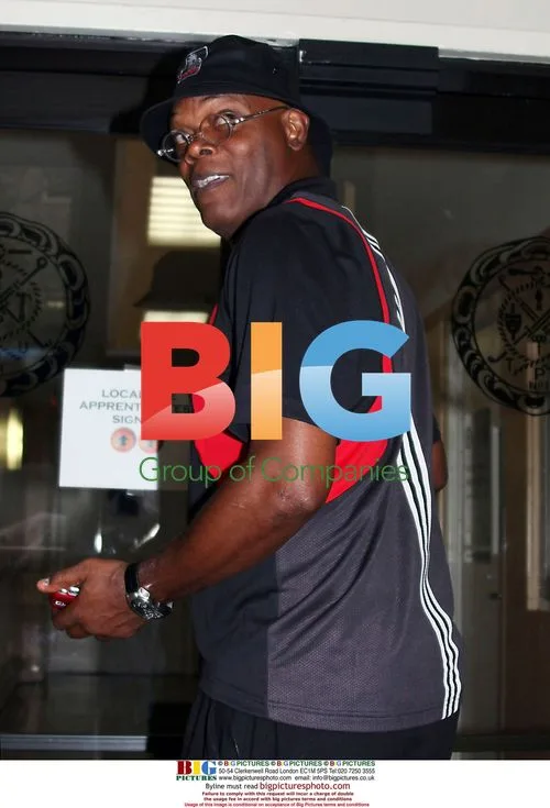 Samuel L. Jackson arriving at NYC building