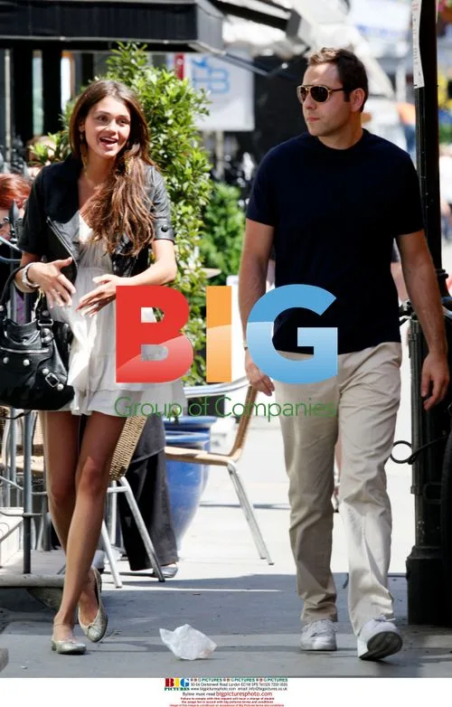 David Walliams and mystery woman in Kensington