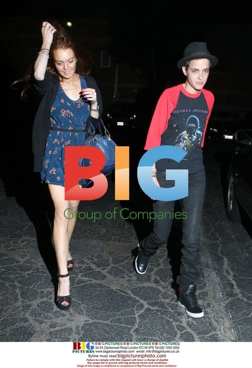 Lohan and Ronson Wear Jackson-Inspired Outfits