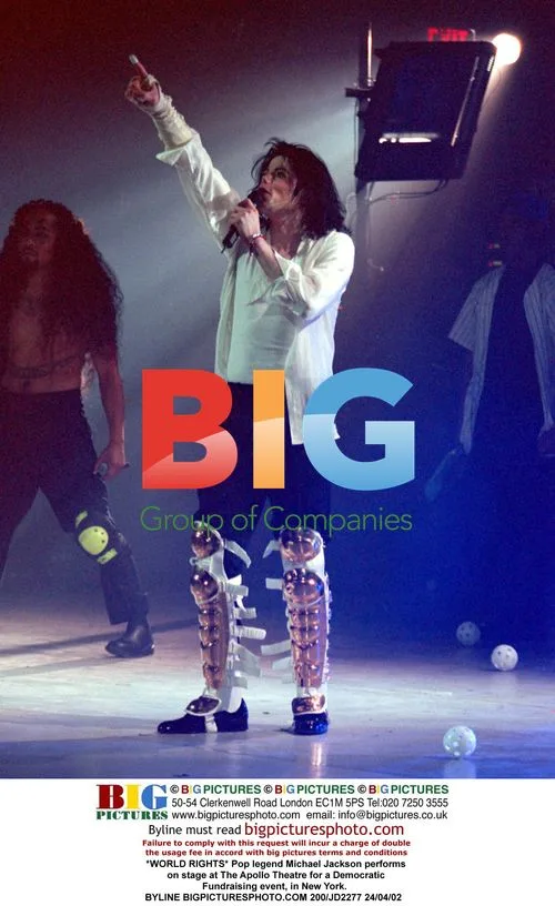 Michael Jackson performs at The Apollo Theatre