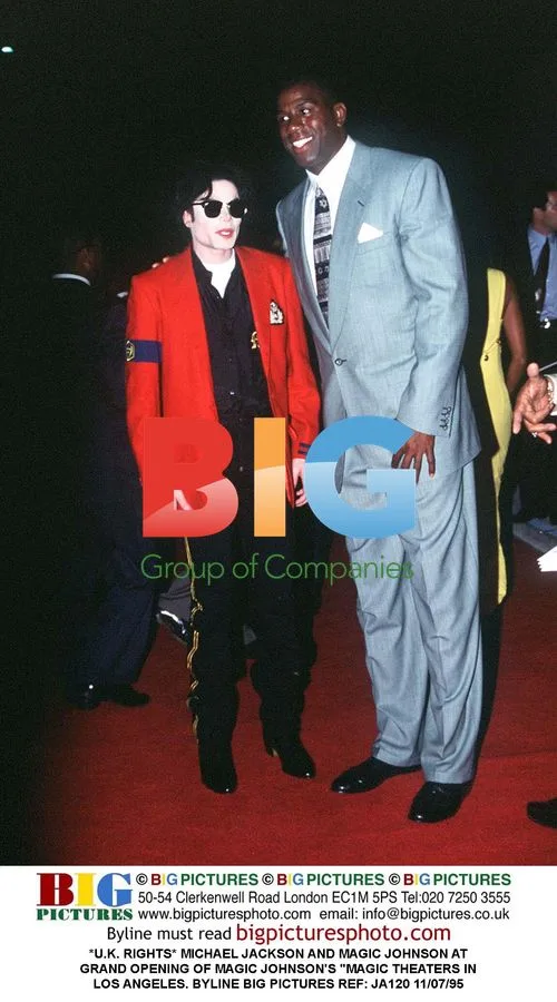 Michael Jackson and Magic Johnson at Theater Opening
