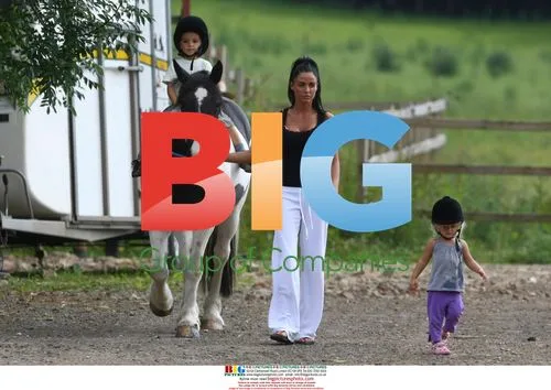 Katie Price and kids go horse riding