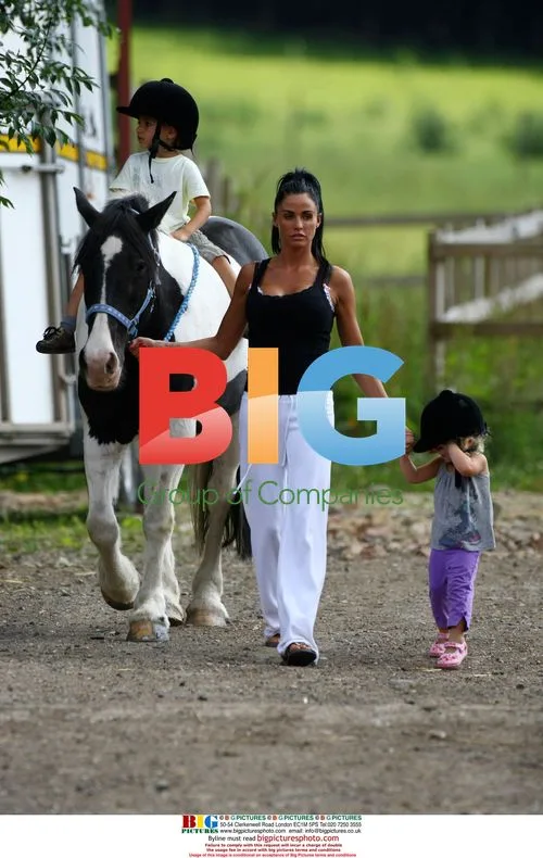 Katie Price and Family Horse Riding