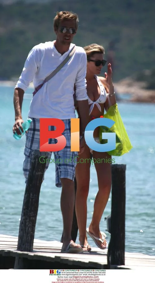 Peter Crouch and Abigail Clancy on Holiday