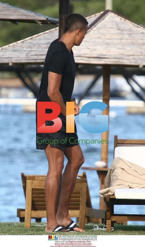 Tottenham footballer Jermain Jenas on holiday with girlfriend