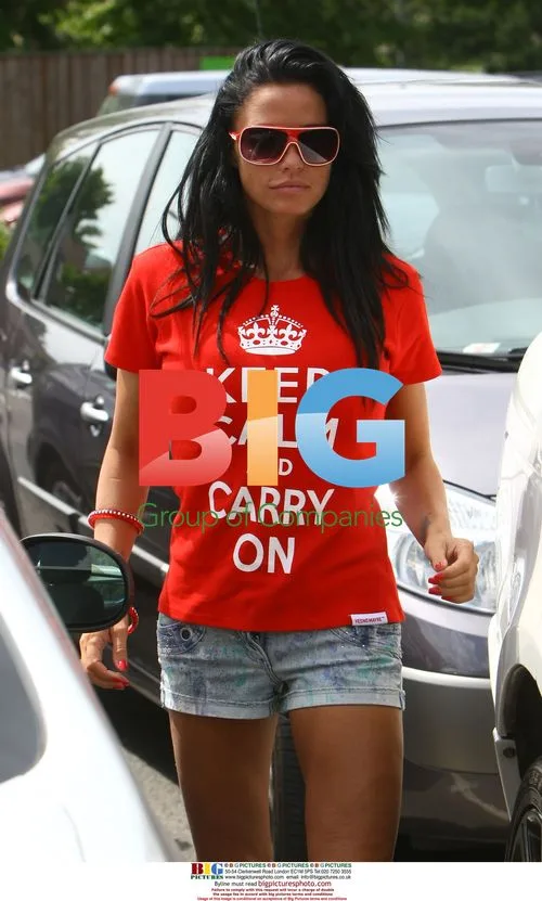 Katie Price and son Junior shopping