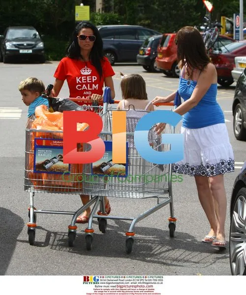 Katie Price and son Junior shopping