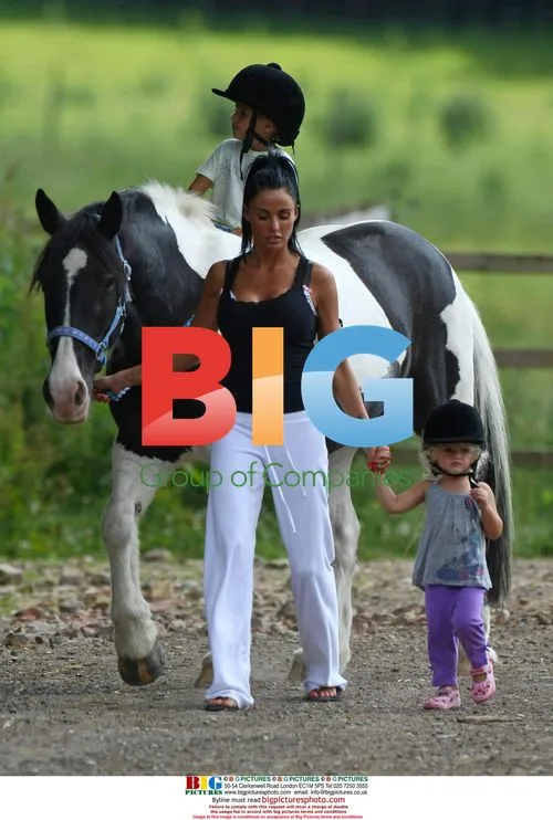 Katie Price and kids go horse riding