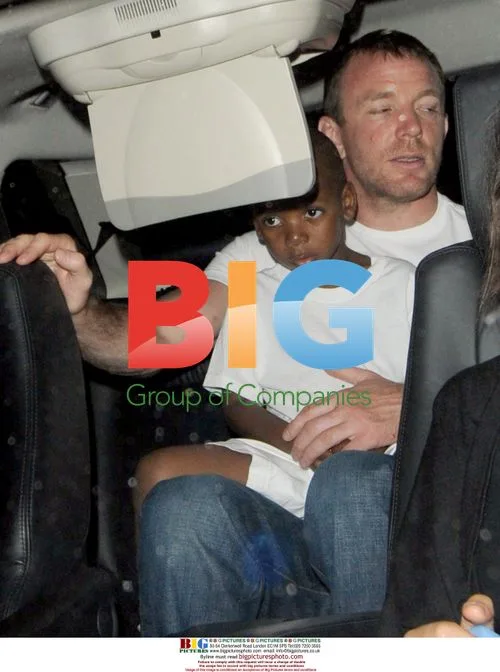 Guy Ritchie and Madonna with kids leave Kabbalah centre