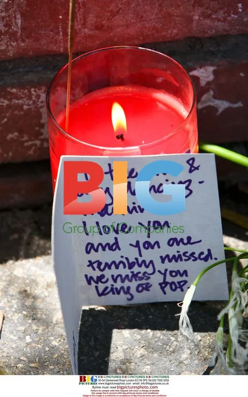 Mourners at Jackson Family Home
