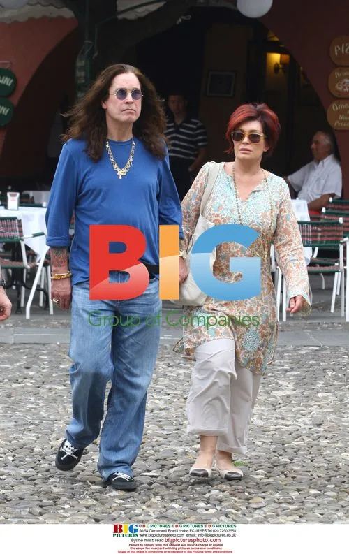 Ozzy and Sharon Osbourne on holiday in Portofino