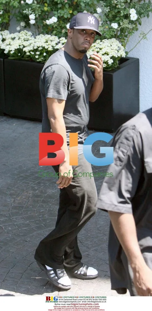 P. Diddy Leaving LA Hotel