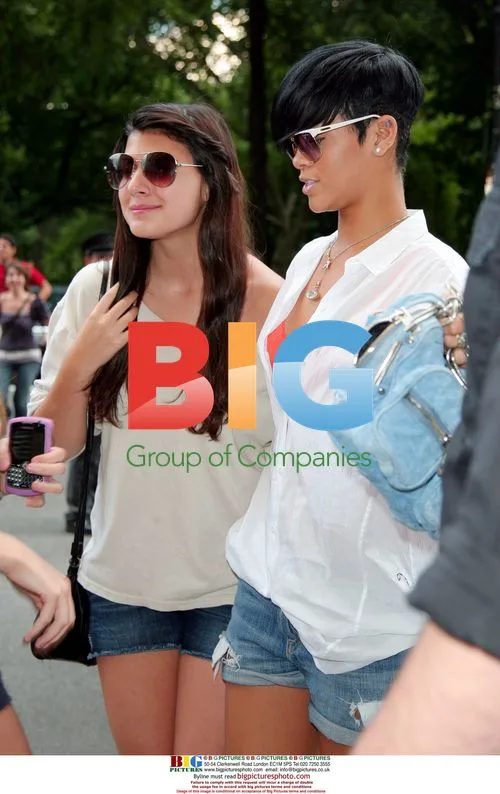 Rihanna at NYC hotel
