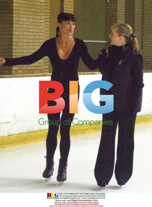 The Cheeky Girls practice ice skating