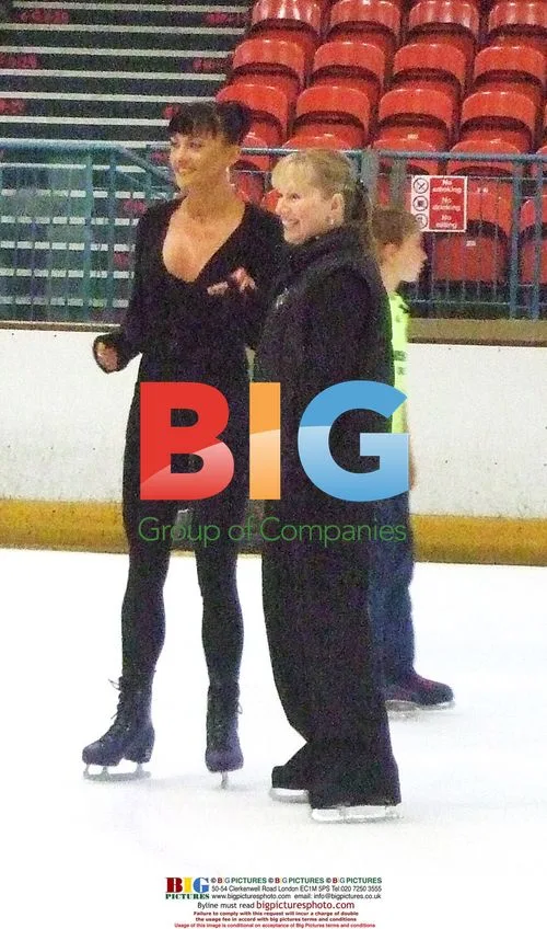 The Cheeky Girls ice skating in London