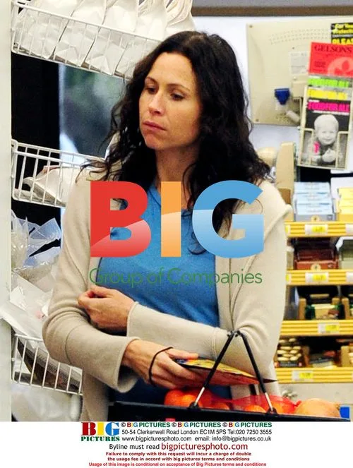 Minnie Driver Shops for Groceries