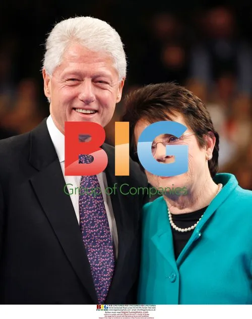 Bill Clinton and Billie Jean King at Billie Jean King tribute