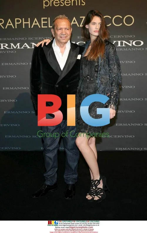 Bianca Balti and Ermanno Scervino at Milan Fashion Week party