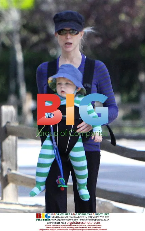 Courtney Thorne-Smith's nature walk with baby son