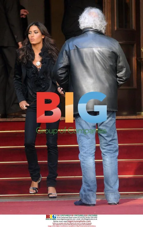 Flavio Briatore and Elisabetta Gregoraci with Simona Ventura