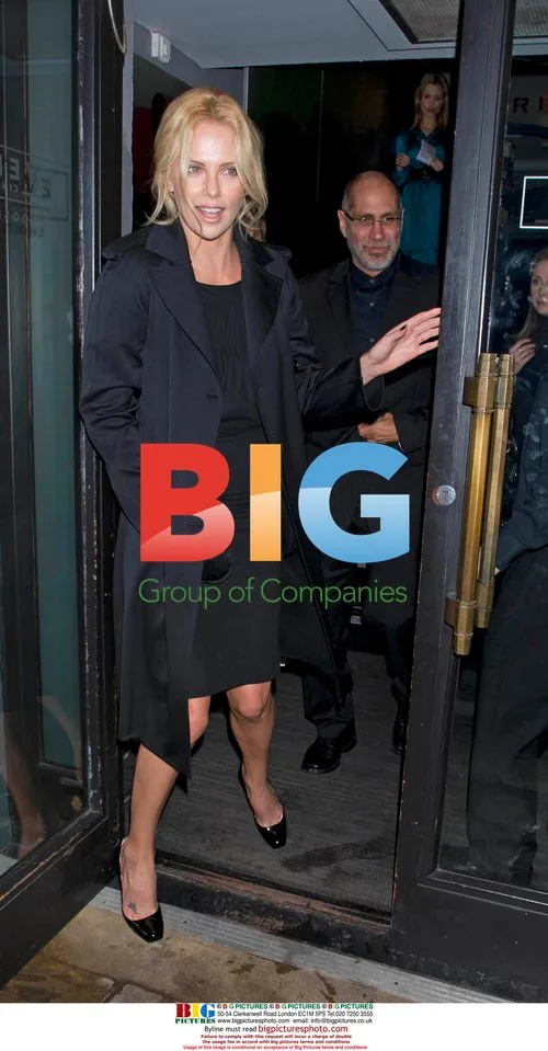 Charlize Theron and Guillermo Arriaga at The Burning Plain screening