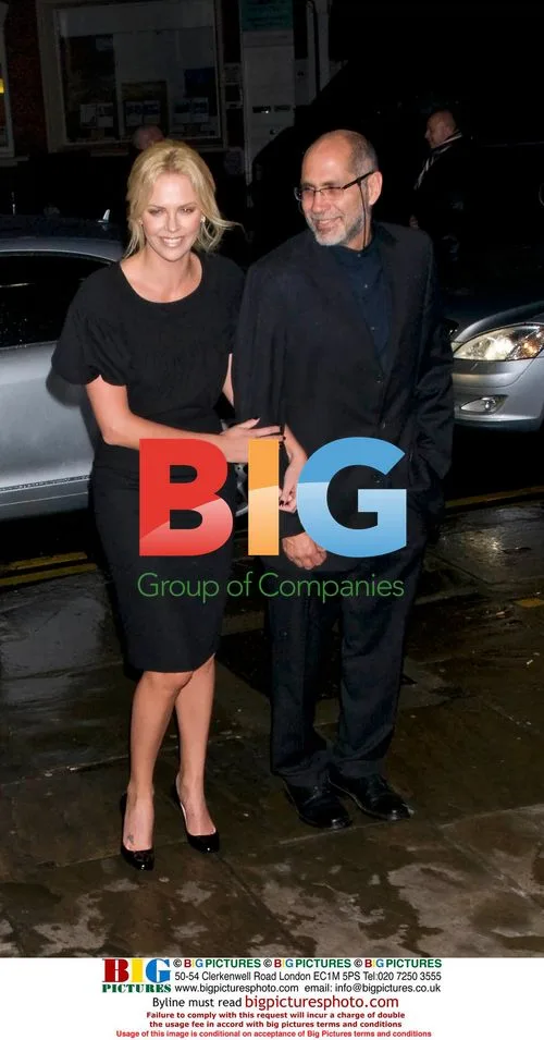 Charlize Theron and Guillermo Arriaga at "The Burning Plain" screening