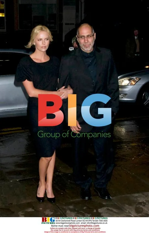 Charlize Theron and Guillermo Arriaga at The Burning Plain screening