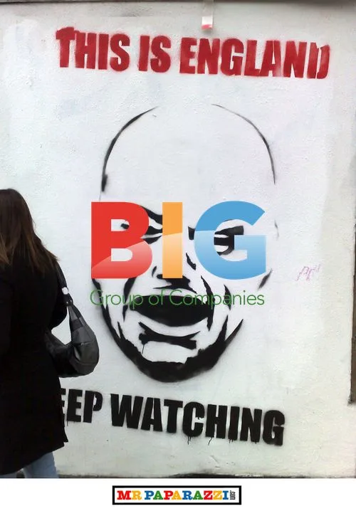 Jade Goody Stencil Mural in London