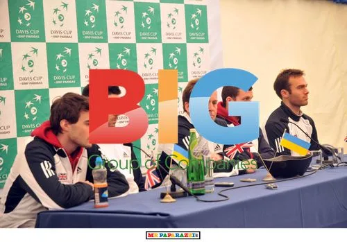 Great Britain and Ukraine Davis Cup Teams Photocall