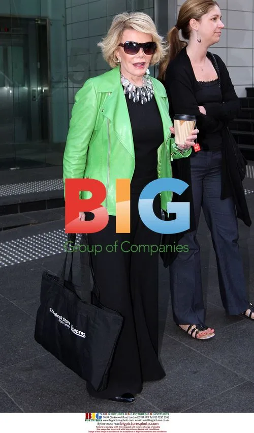 Joan Rivers Outside Sydney Radio Station