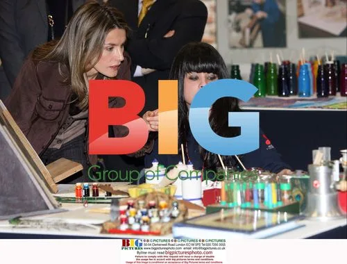 Crown Princess Letizia Visits Madrid School